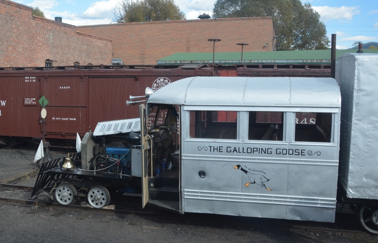 the galloping goose at train depot